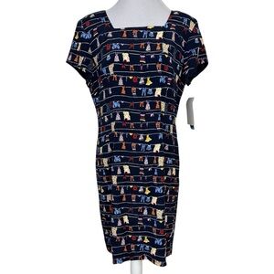 JESSICA HOWARD Vintage Clothesline Pattern Dress Size 16